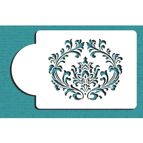 3.75"H x 4.6"W Filigree Damask Stencil Cake Set Cake Side Stencil Cake Border Stencils Set Bakeware ST-264