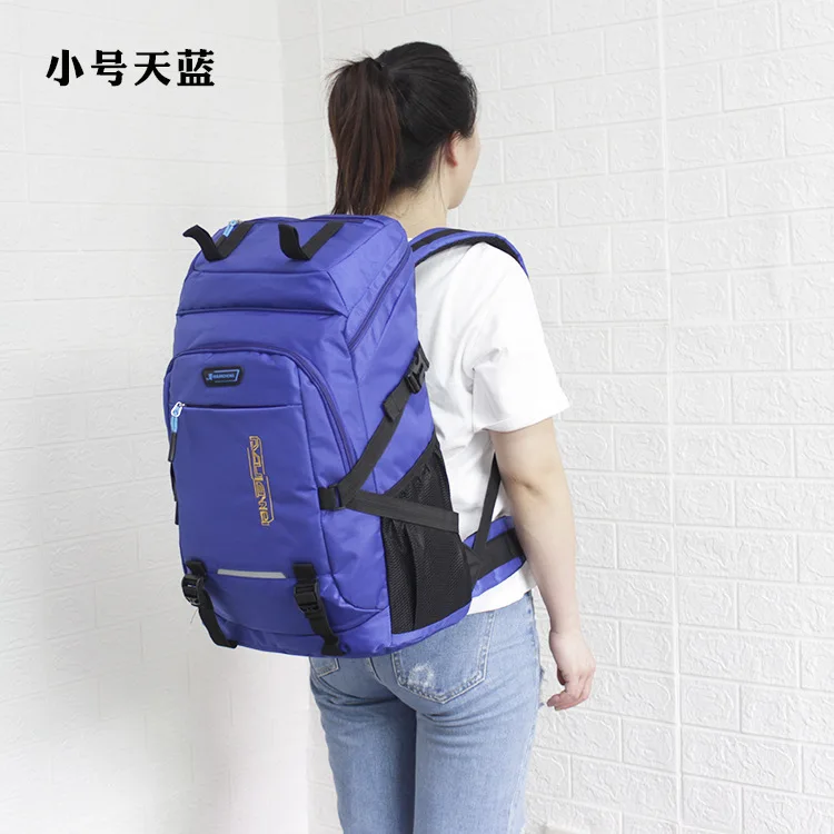 60L/80L Two Sizes Travel Backpack Men Women Large Capacity Outdoor Luggage Bags Student Laptop Bag Camping Rucksack backpacks 가방: Blue