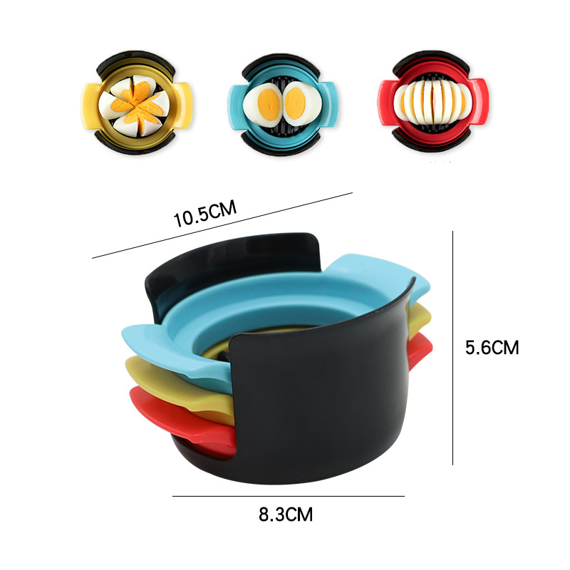 Eier schneider 3 in 1 geschnittene Eier gekochte Eier Cutter Früchte Wurst Schnitt Blume Bento Gestalter Obst Garnitur Schneidemaschine Küchen zubehör