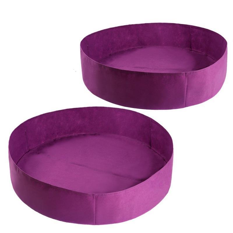 Round Plant Bed Garden Flower Planter Elevated Breathable Felt Fabric Vegetable Box Nursery Production Planting Grow Bag