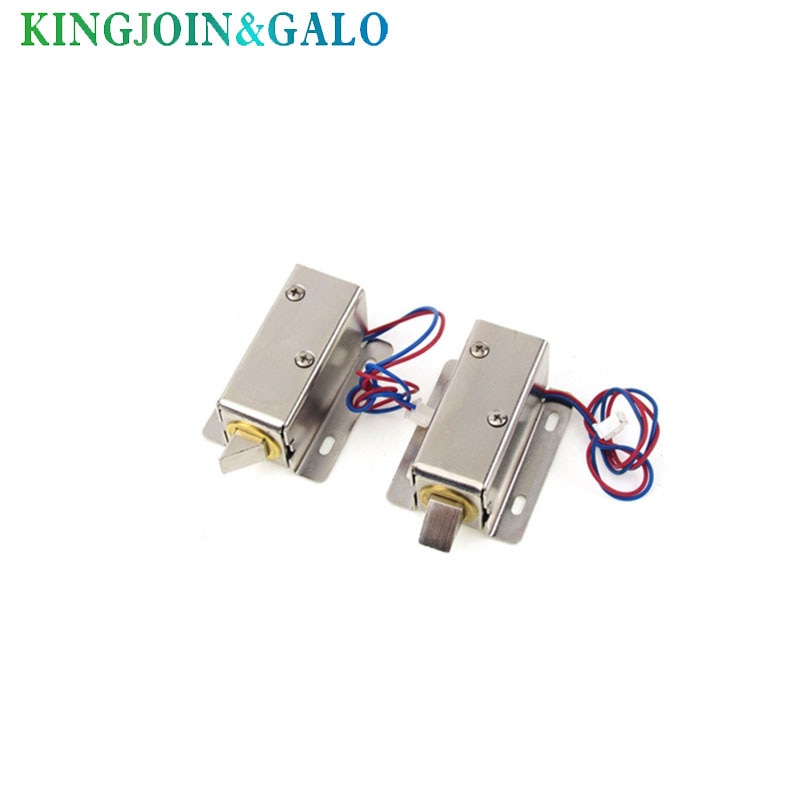 Cerradura electrónica para puerta, cerrojo eléctrico pequeño de 12V/24V, cerrojo para armario, cajón, control de acceso rfid
