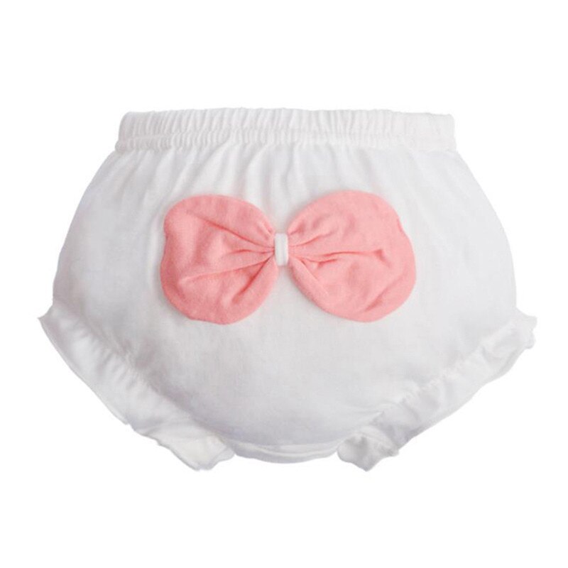 freundlicher Baby Nette Große Bogen Baumwolle Unterwäsche Höschen Art kurze Hose Für freundlicher Unterhosen: Weiß / XS