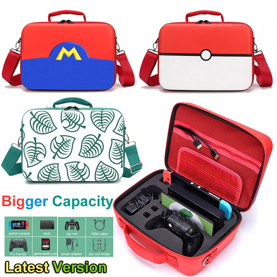 2020 Nintend Interruttore di Trasporto di Caso di Immagazzinaggio EVA Deluxe Protettiva Big Bag per Nitendo Interruttore Nintendoswitch Console e Accessori