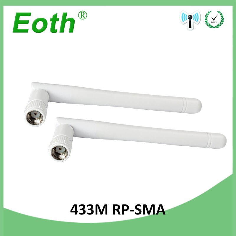 2 stück 433 Mhz Antenne 3dbi RP-SMA Stecker 433MHz antenne Lorawan antena gerichtet wasserdichte drahtlose watermeter 433m