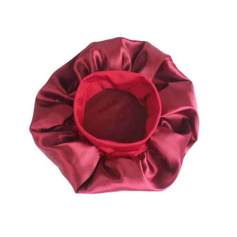 Mujeres Satin Sleep Cap cobertura completa suave gorro de noche para dormir gorra para quimioterapia Cap