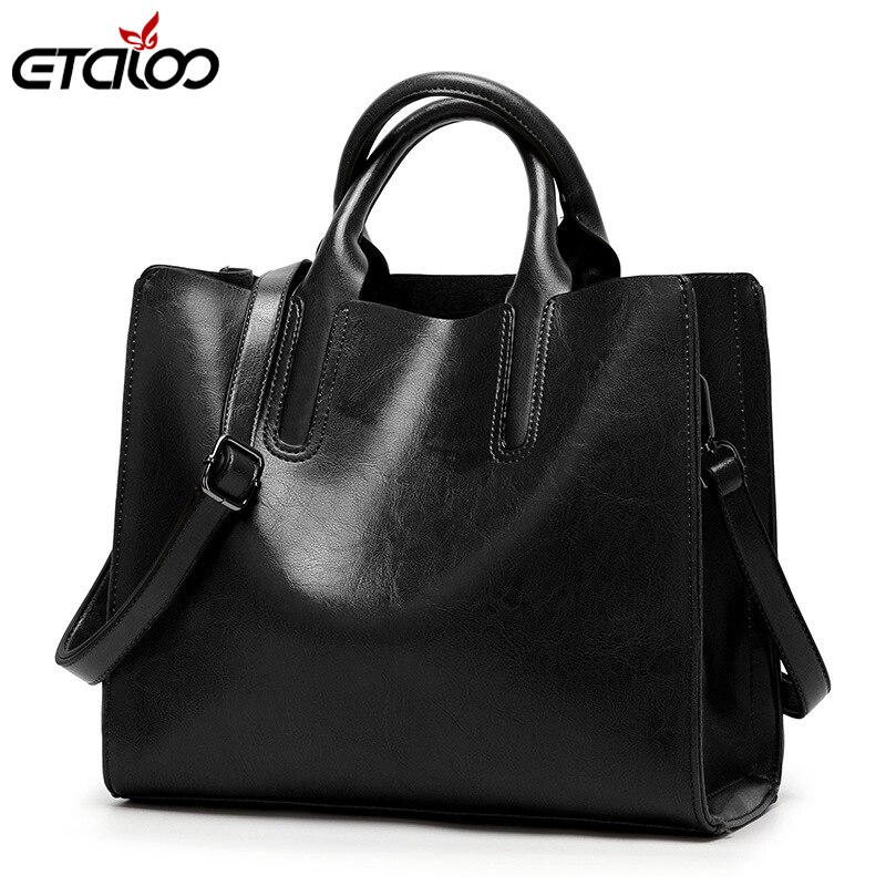 Bolsas de couro grande bolsa feminina de alta qualidade casual sacos femininos tronco tote bolsa ombro senhoras grandes bolsos 2019