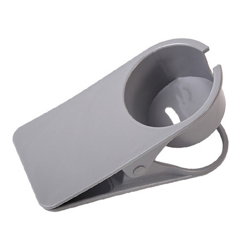 Coffee Drink Cup Holder Table Side Water Cup Shelf Office Desktop Computer Desk Fixed Cup Holder Storage Clip: Chocolate