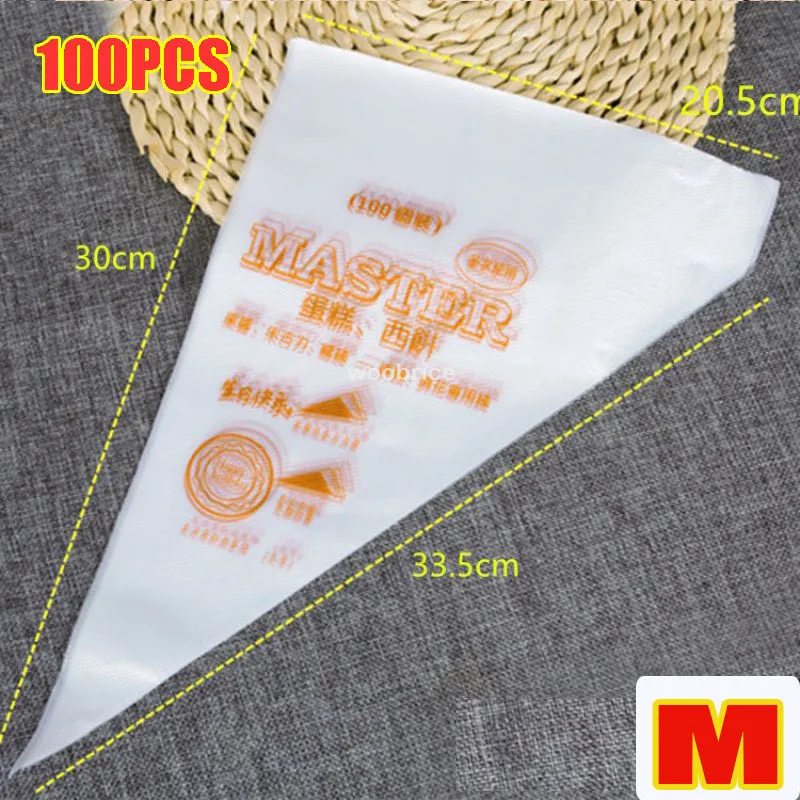 Wegwerp Deegzakproducten Voor Cakes Piping Cake Slagroom Spuitzak Keuken Bakaccessoires Cake Designtips Tools: violet