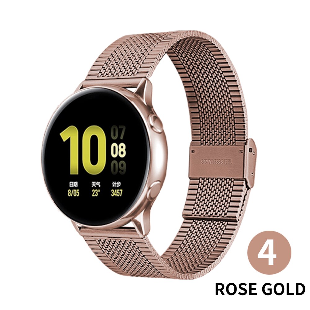 Ersatz-Armband Aus Edelstahl Für Samsung Gear S3/Galaxy Watch 46 Mm - Matt, Mit Schnellverschluss, Justierbar
