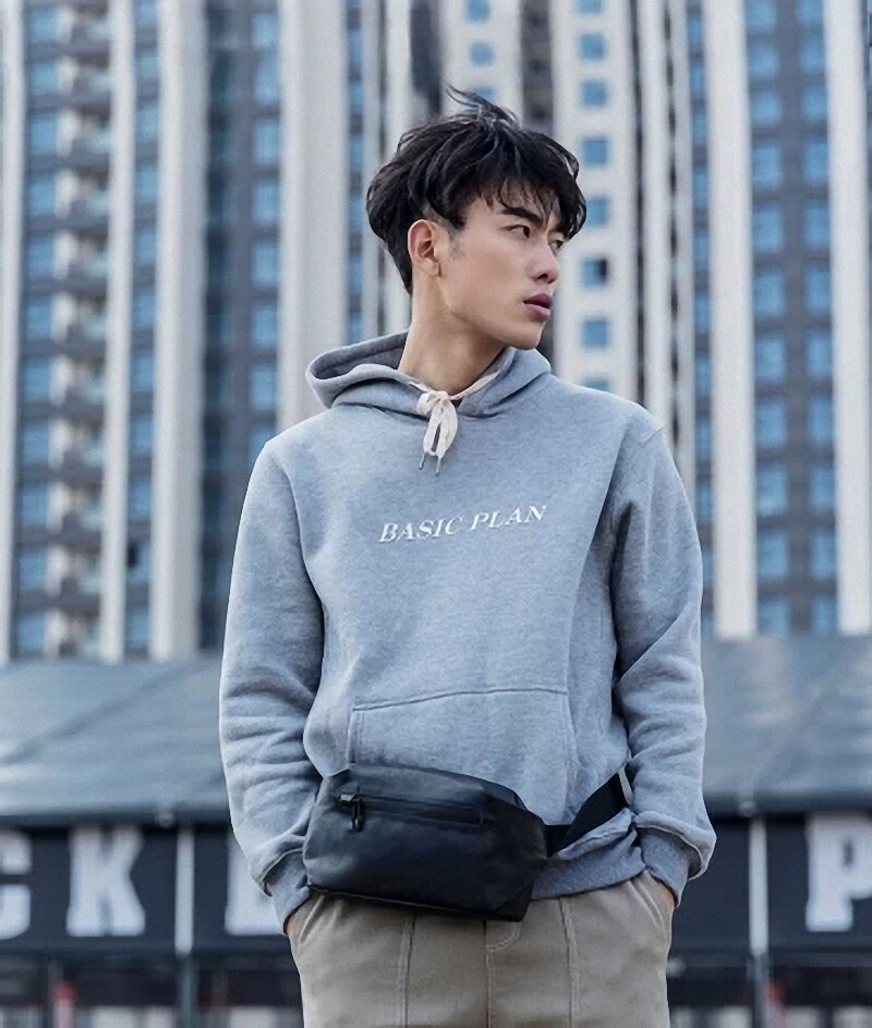 Original xiaomi mijia 90 points Pocket bag backpack waist pack waterproof 2 kinds of negative ways Warning light bar