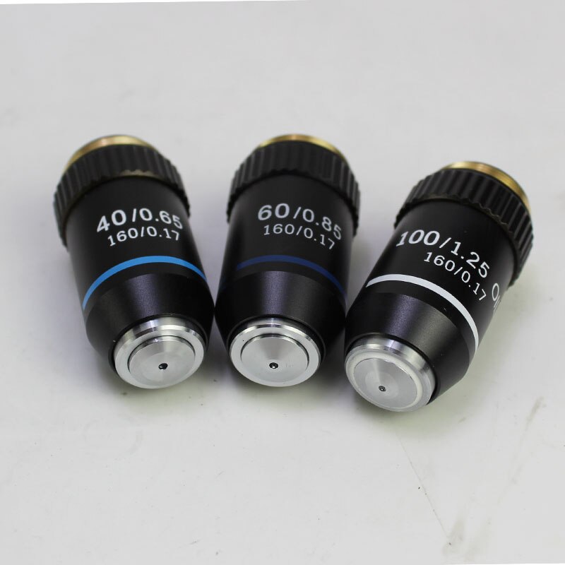 4X 10X 20X 40X 60X 100X 195 Biomicroscope System Bio-Microscope Biological Microscope Lab Laboratory Achromatic Objective Lens