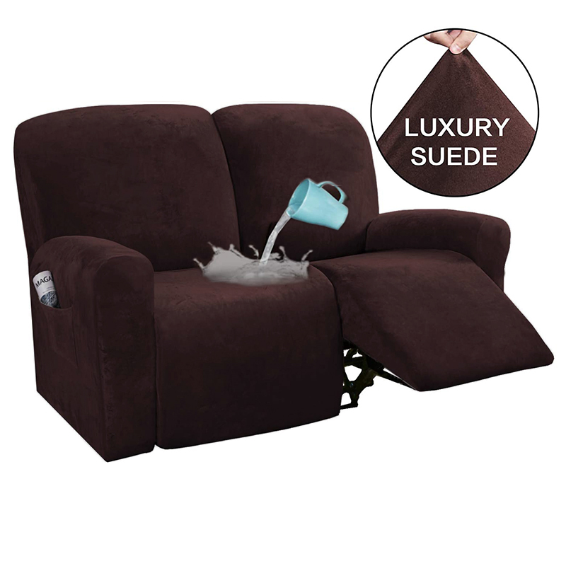 Suede Recliner Sofa Cover All-inclusive Massage Deck Lazy Boy Chair Covers Lounge Single Seat Couch Slipcover Armchair Cover: B6