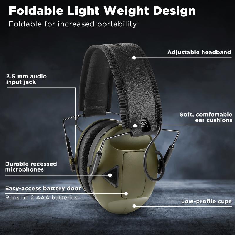 Earmuffs Active Headphones for Shooting Electronic Hearing protection Ear protect Noise Reduction active hunting headphone