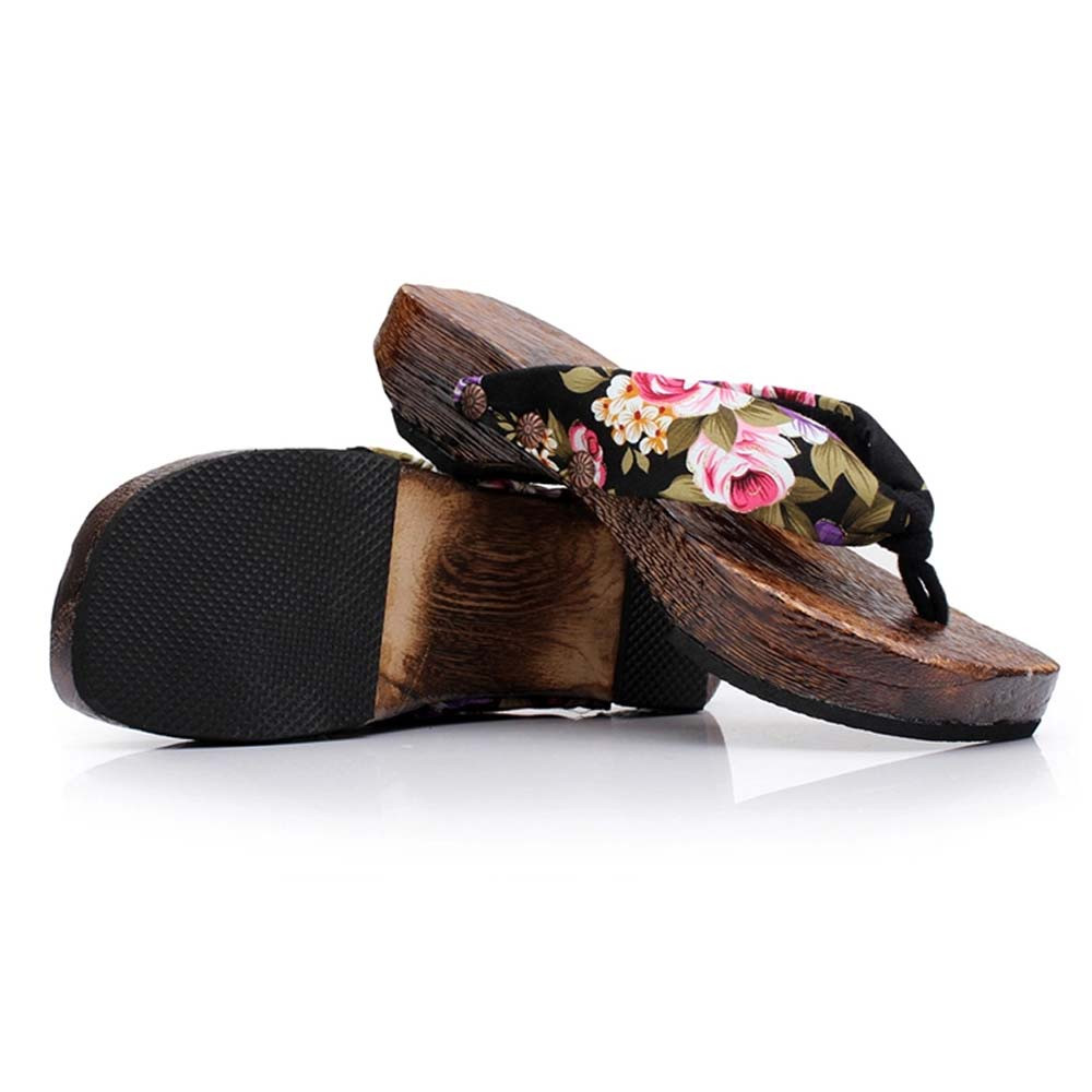 Sagace platform træ sommer sandaler sommer sko træsko træ sommer hjemmesko kvinder flip flops sko kvinder