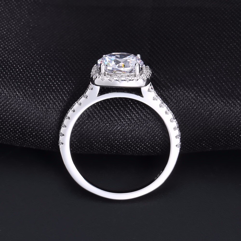 Gem's Ballet 2.57Ct Forever Love Anniversary Cubic Zirconia Finger Ring For Women Genuine 925 Sterling Silver Valentine