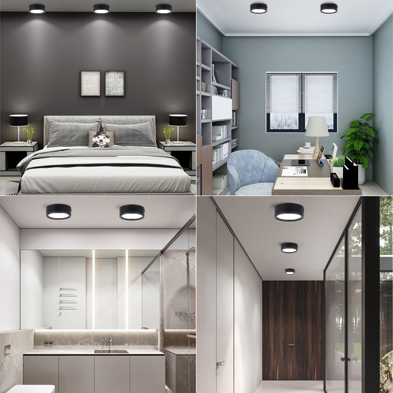 Dimbare Plafond Led Spot Light Opbouw Downlight 5/10/15/25W Plafondlamp badkamer Licht Paneel Verlichting Voor Woonkamer