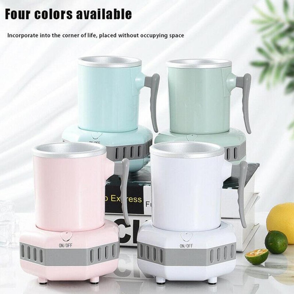 Portable Quick Electric Ice Maker Machine Kettle Drink Chiller for Home Car