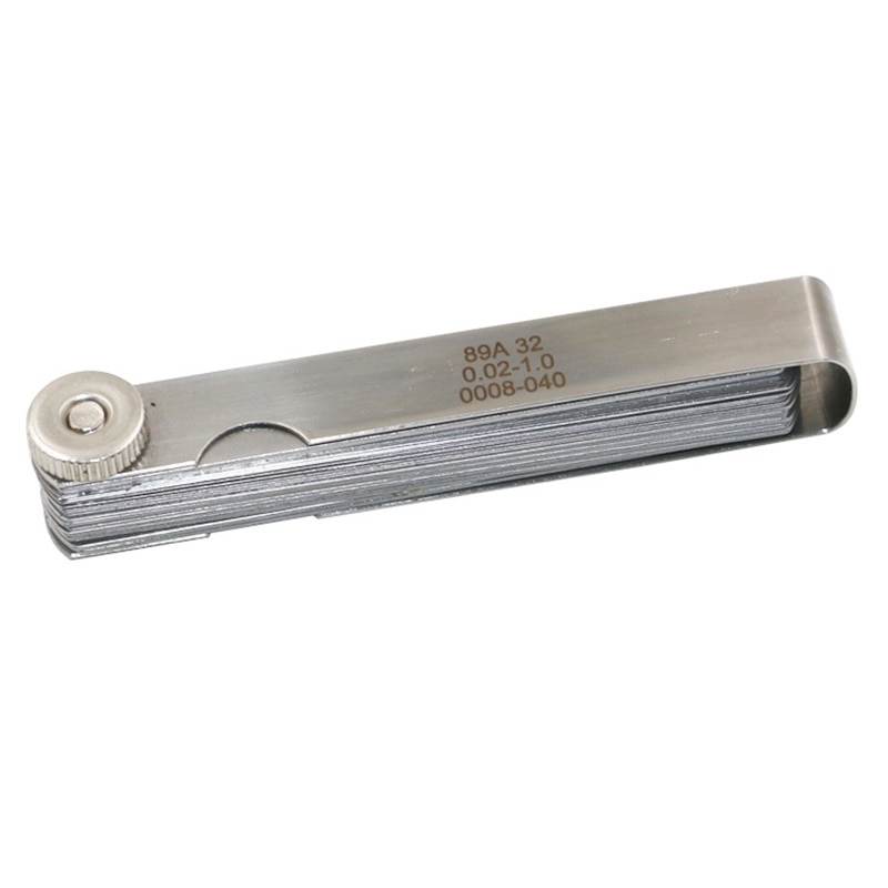 32 unids/set 0,02-1,0 MM Blade Master Feeler Gauge de acero inoxidable herramienta de medición de MAL999