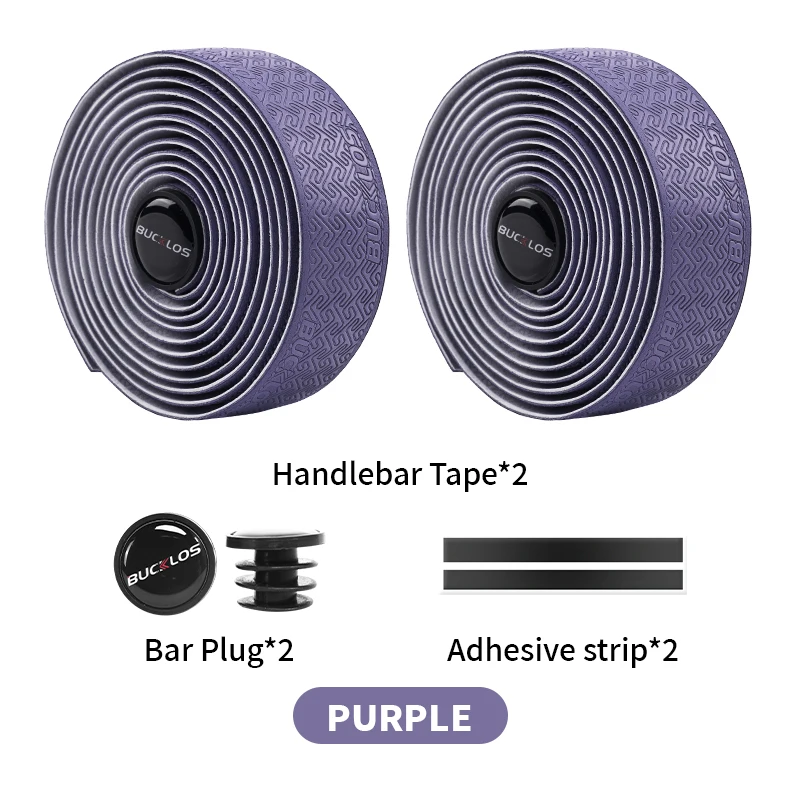 BUCKLOS cintas para manillar de bicicleta, cinta para manillar de bicicleta de carretera, antideslizante, impermeable, envoltura para barra de ciclismo, accesorios para bicicleta de carretera: Negro
