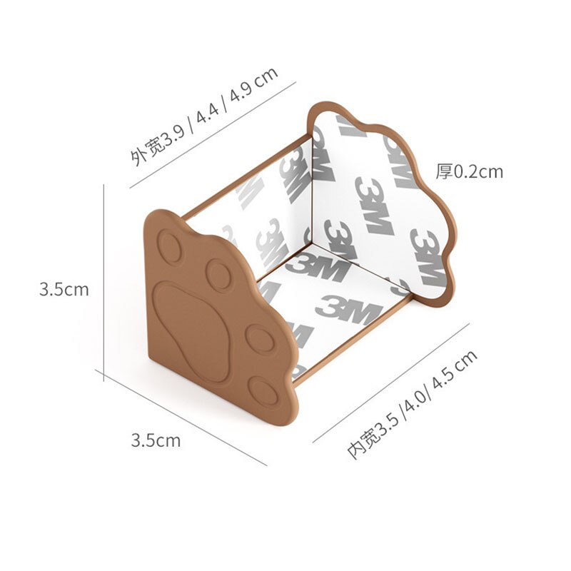 Narożnik drzwiowy ochraniacz na krawędzie nowy słodki kociak łapa silikon bezpieczeństwo dla dziecka ochrona przed dziećmi meble dziecięce bezpieczeństwo
