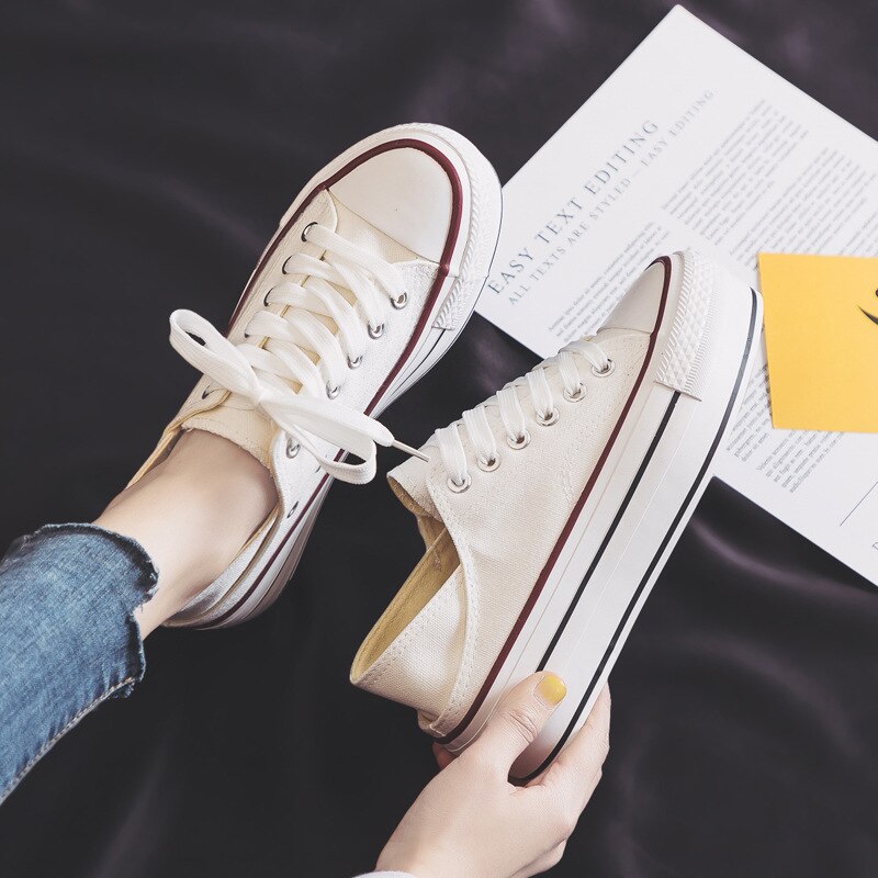 Forår hvide platform sneakers kvinder sko tyk sål snøre flad åndbare høje hæle fritidssko canvas sneakers leopard