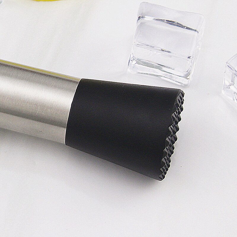 22.5cm Stable Antiskid Bar Cocktail Muddler Mojito Stainless Steel Bar Mixer Barware Drink Fruit Muddler Crushed Ice Bar Tools