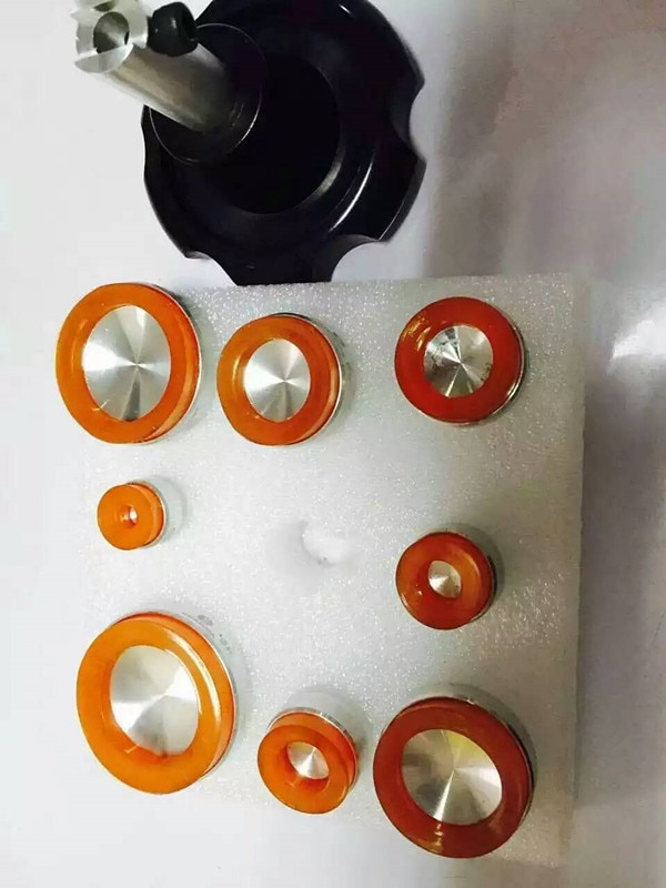 Hogere horloge case back opener rubber zuig type Assortiment van 8 heads horloge reparatie tool