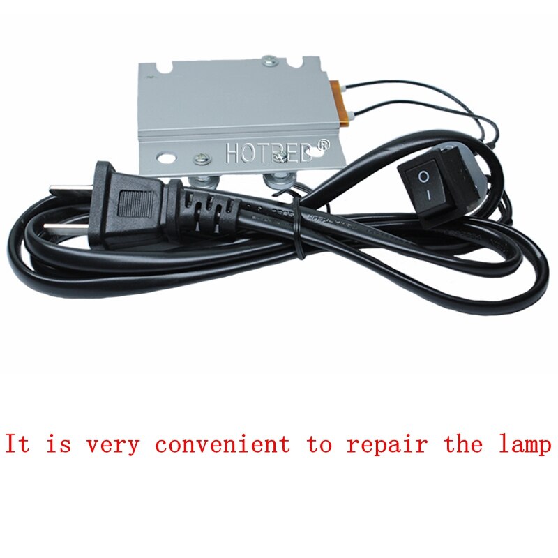 1Pcs 220V Constant Temperature PTC Heating Element Platform mini small Thermostat Heater Plate 200W Optional with cable and plug