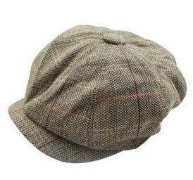 Gorros de Tweed Gatsby boina para hombre, nuevos, distribuidor de periódico, conducción Retro, sombrero para abuelo: color2