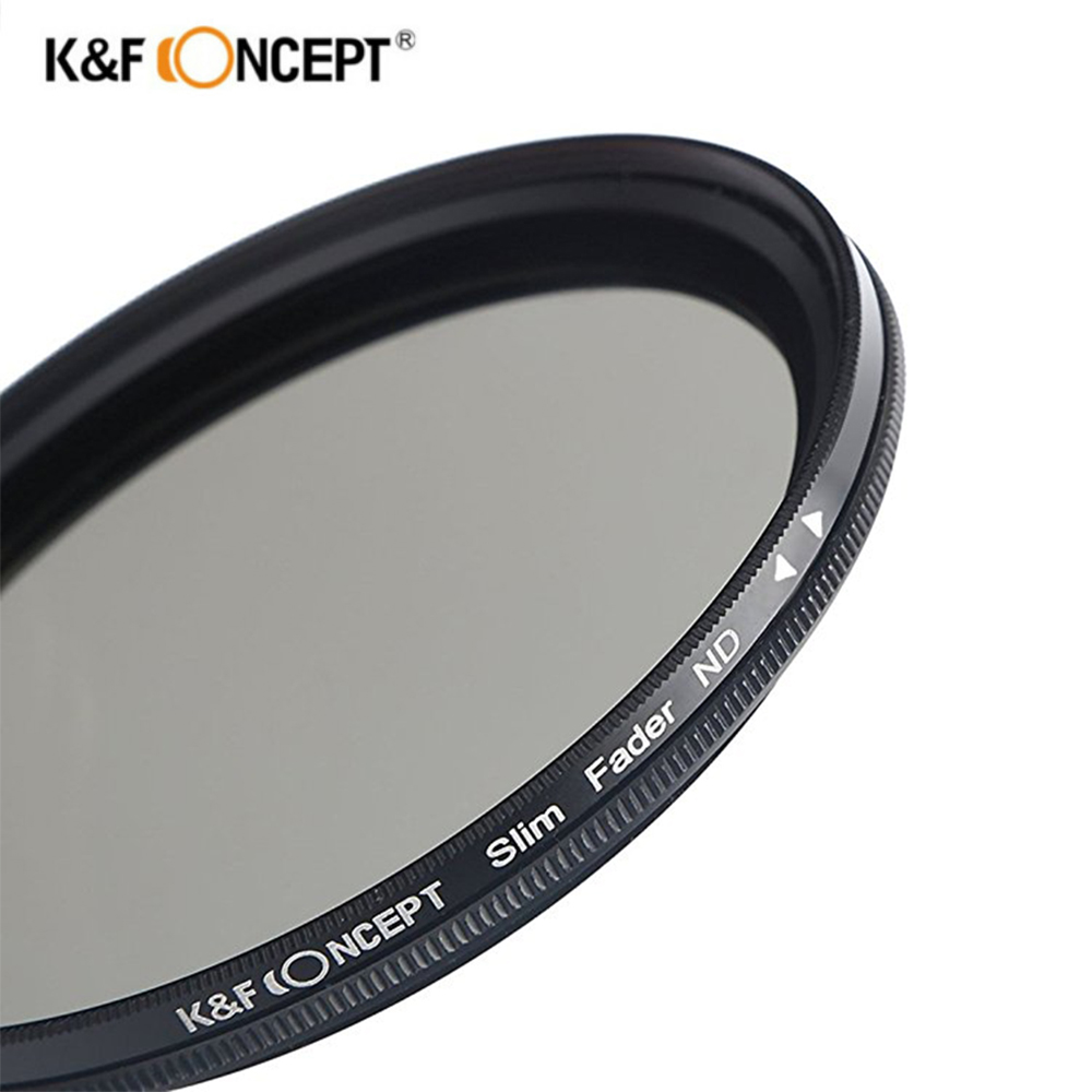 K&F CONCEPT Adjustable ND2 to ND400 ND Lens Filter 37MM 55MM 58MM 62MM 67MM 72MM 77MM 95MM Slim Fader Variable Neutral Density