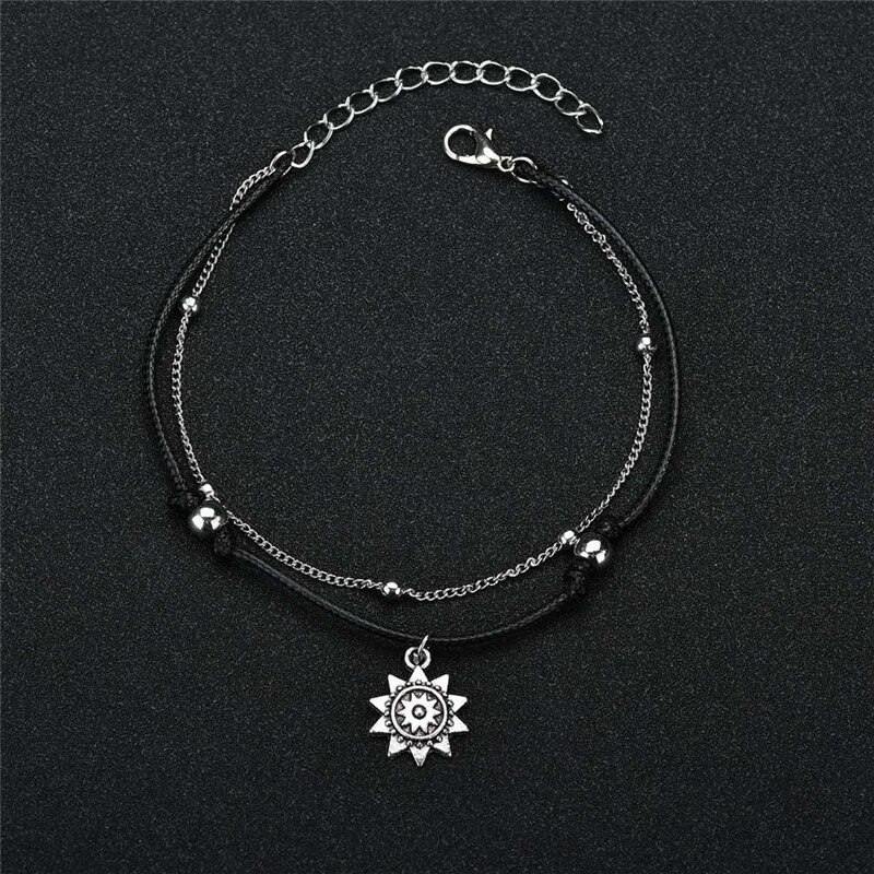 Bracelet De Cheville Bohème En Perles Et Conque Élastique - Marque Atentuyi - Neuf Avec Étiquettes