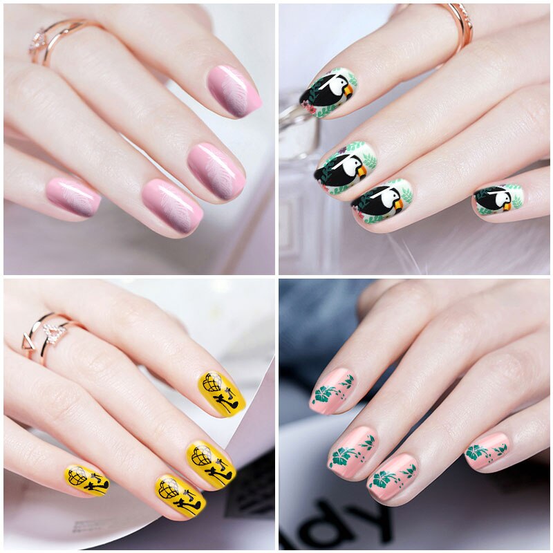 Saviland Gel Vernis pour Nail Stamping Plaques Timbre Nail art Modèle Gel Polonais pour Ongles Stemping bricolage Nail Joint Racleur