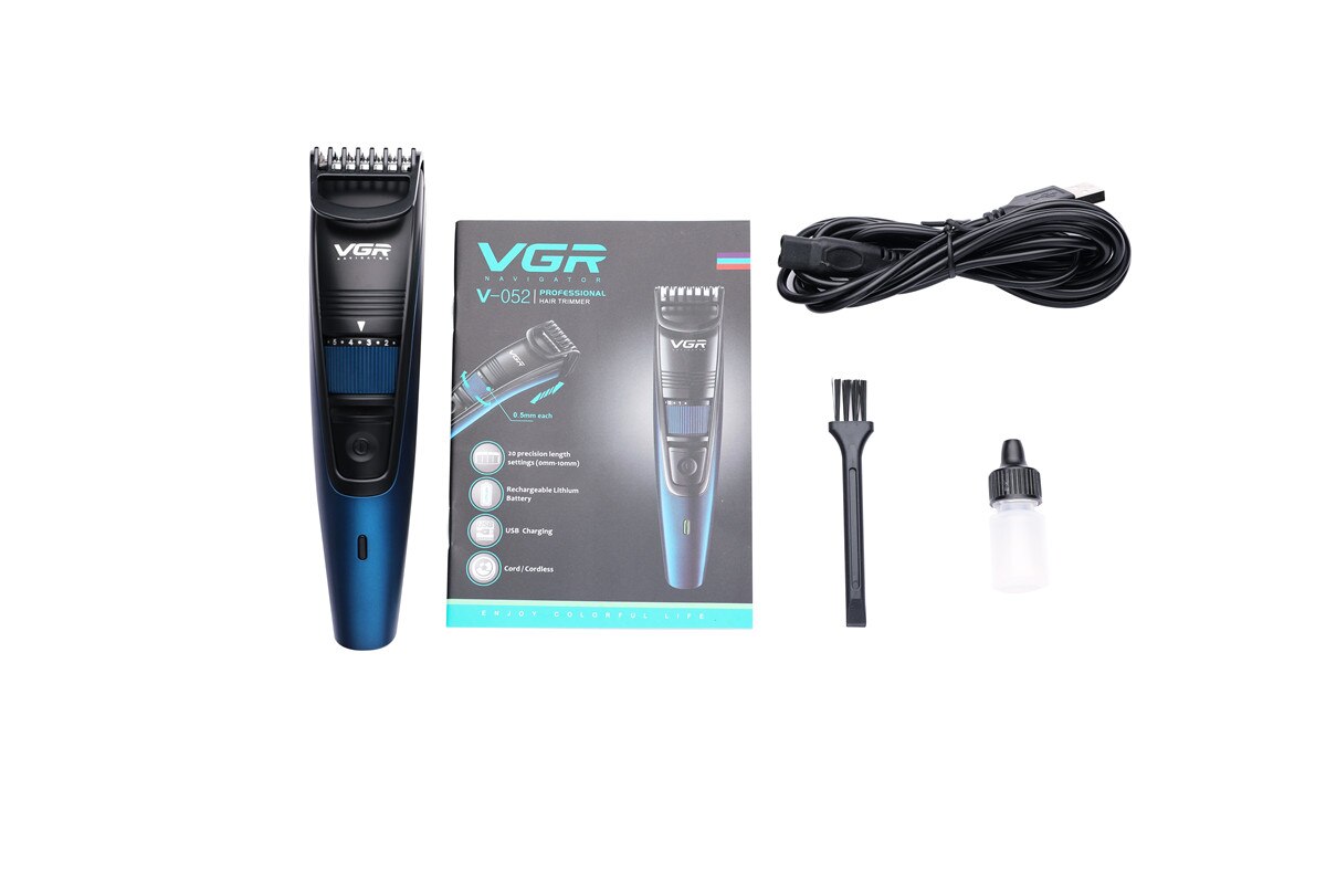 Professionele Waterdichte Elektrische Tondeuse Scheerapparaat Usb Oplaadbare Baard Trimmer Scheerapparaat Hair Trimmer Verstelbare Limiet Kam