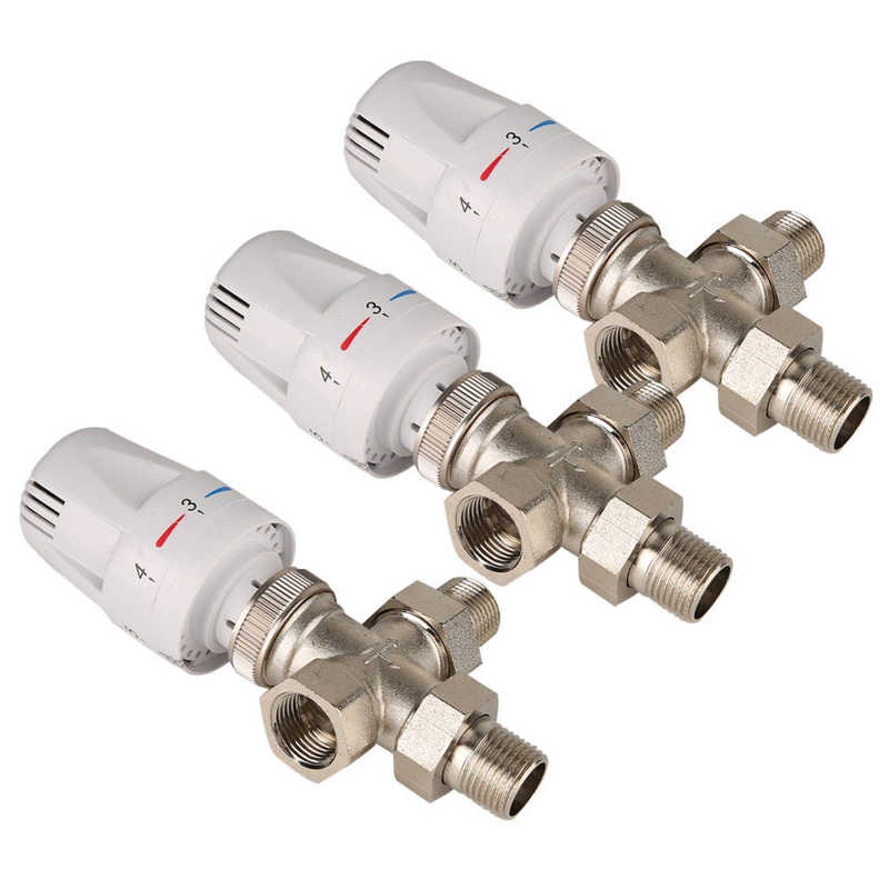 Thermostatic valve 3-way brass automatic thermostatic valve with 1 6 MPa 3-way thermostatic valve for gas non-corrosive water