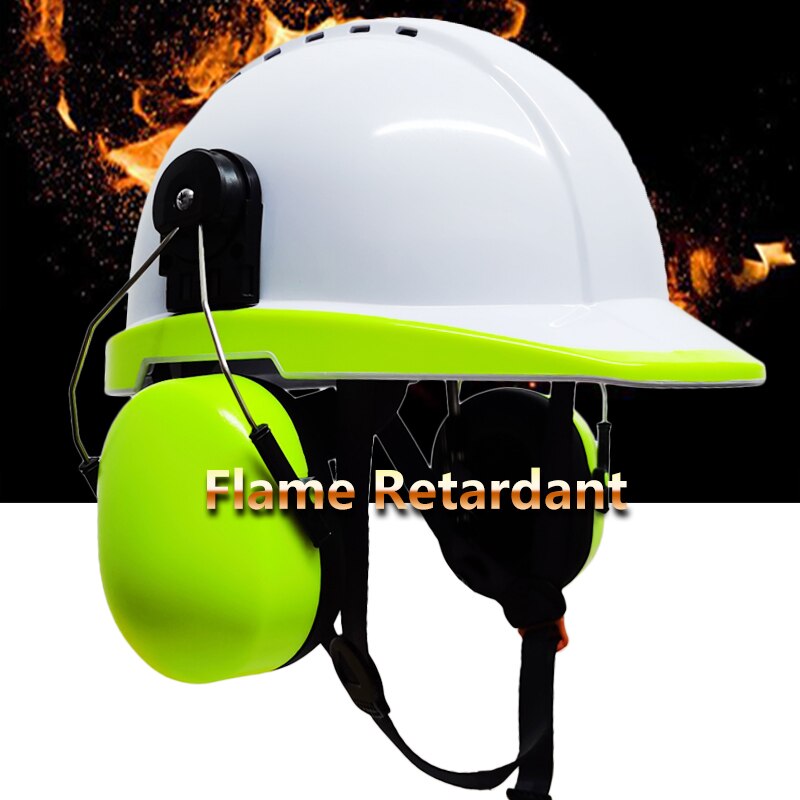 DARLINGWELL Safety Helmet with Earmuffs Hearing Protection Work Cap Protective Hard Hat Outdoor Riding Climing Working Helmets