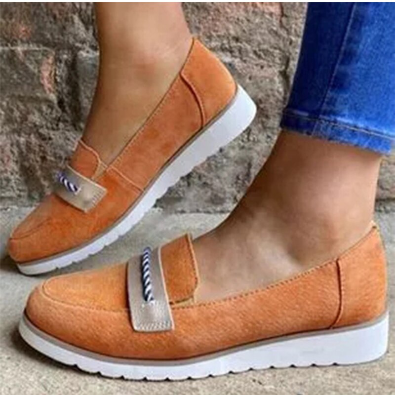 Dames loafers dames platform platte dames casual instappers dames effen ondiepe dames herfst schoenen
