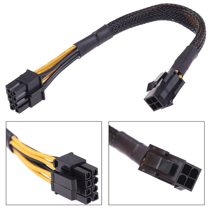 1 Pcs 4 Pin Male Naar 8 Pin Vrouwelijke Cpu Power Converter Cable Lead Adapter 4Pin Om 8pin Kantoorbenodigdheden