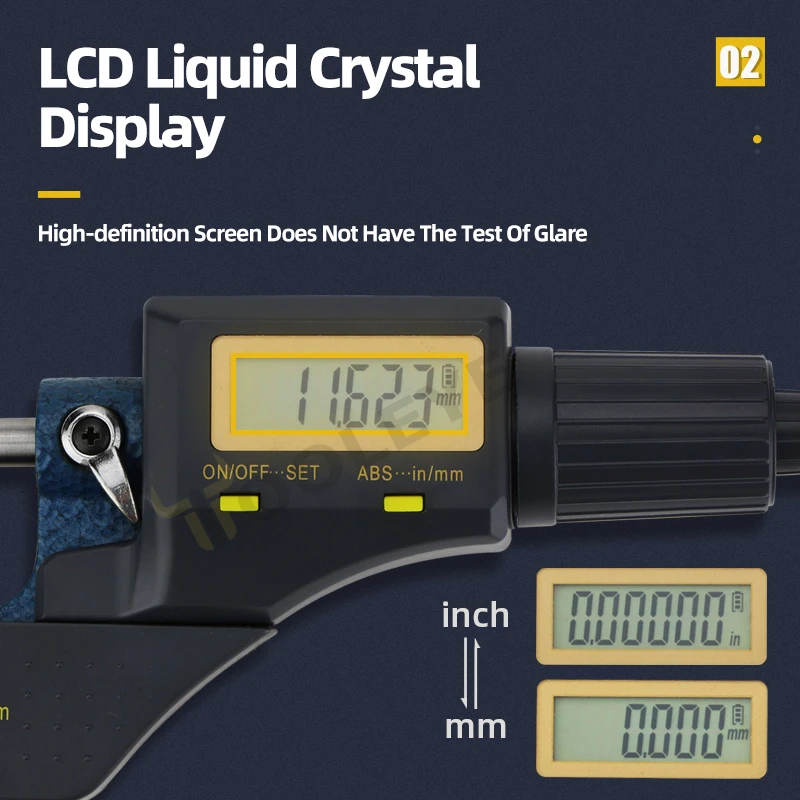 Digital Display Außerhalb Mikrometer Elektronische Kaiser Mikrometer Hartmetall Gauge Digitale Dicke Gauge Messung Werkzeuge 0-25mm