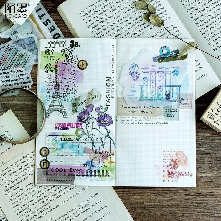 Wald-Reihen Aufkleber-Set – 45 Stück, Grün, 44x44 Mm, Für Scrapbooking, Tagebuch & DIY Dekoration