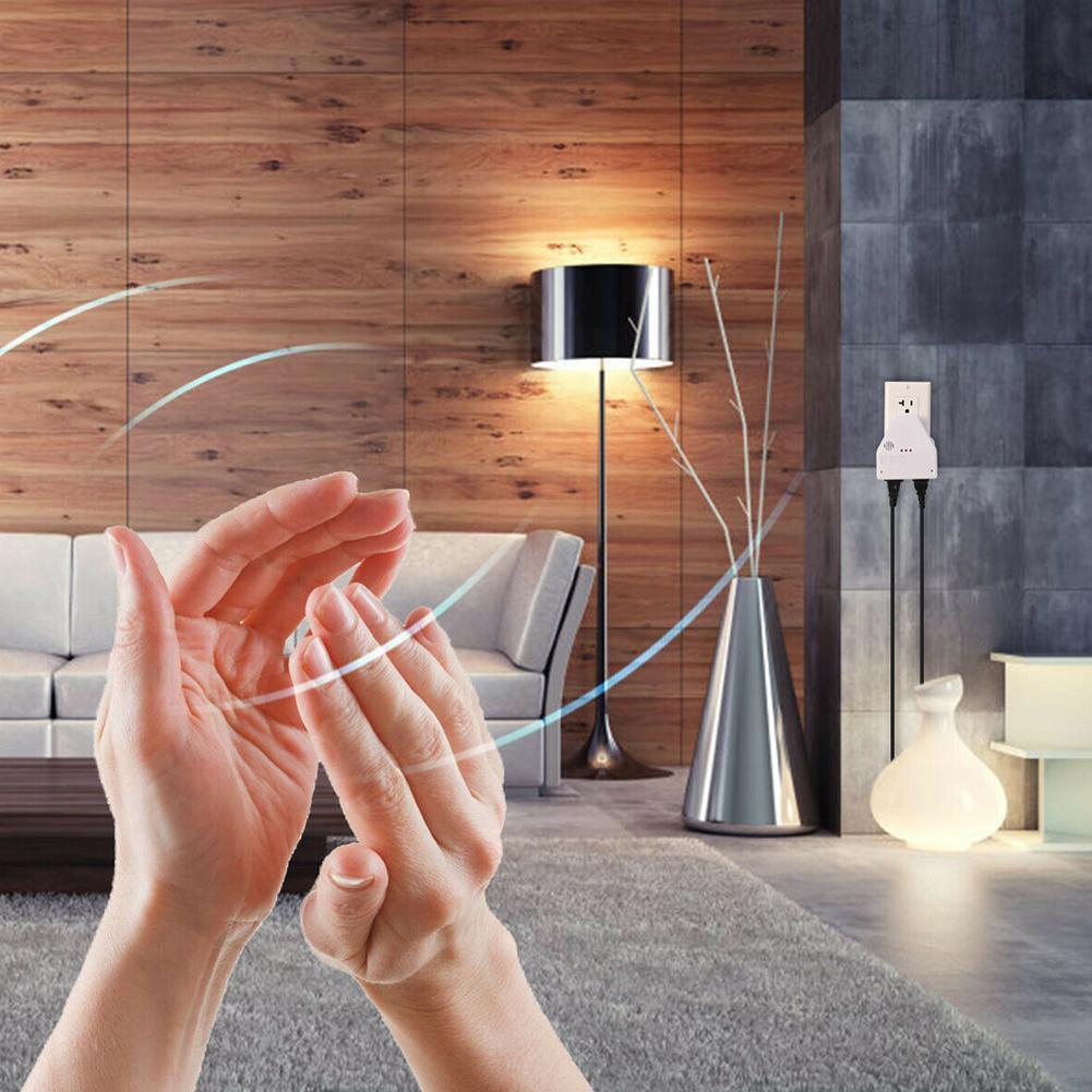 The Clapper Sound Activated Clap On/off Light Switch Clapper Home Away 1 Or Us Switch Device Plug Settings Control