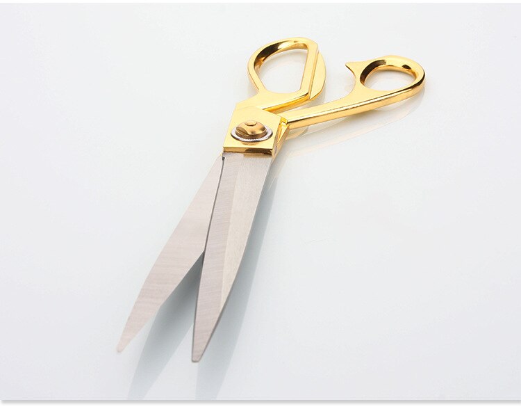 Gold Sewing Scissors Trimming Shears Cross-Stitch Stainless Steel Tailor Scissor Sewing Embroidery Fabric 23.8cm Sewing Scissors