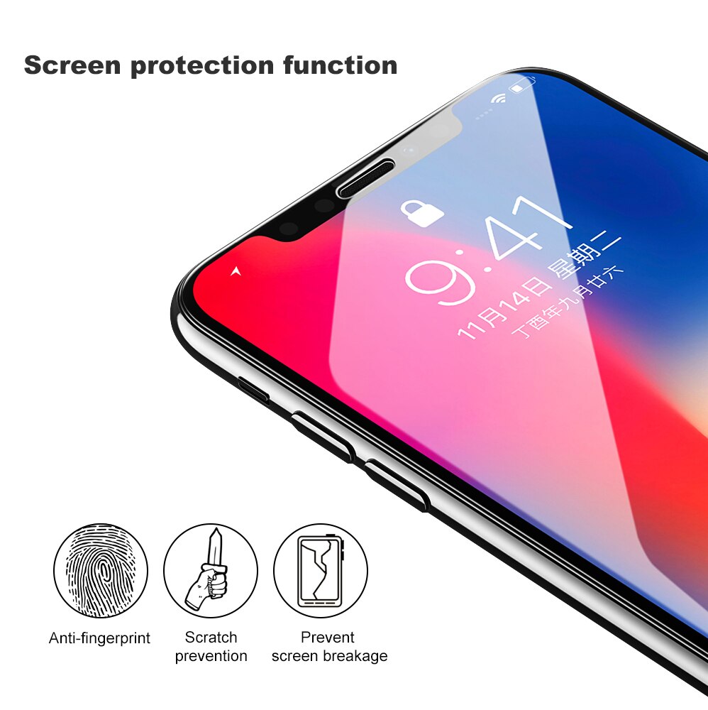 3 stk herdet beskyttelsesglass på til iphone x xs xr xsmax 11 11 pro 11 pro maxclear skjermbeskytter herdet glassfilm