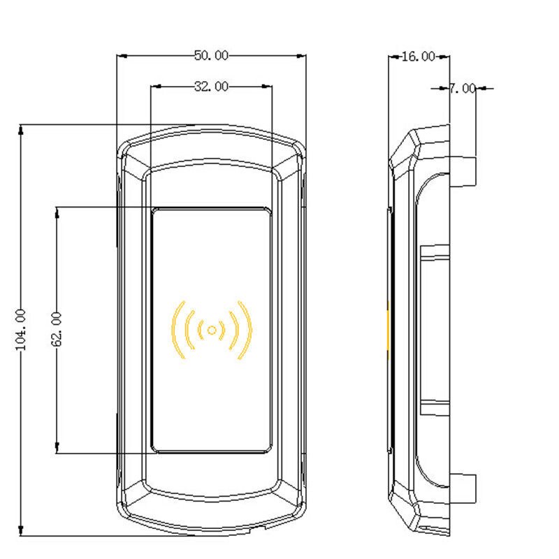 Electronic RFID Cabinet Locker Lock with External power supply