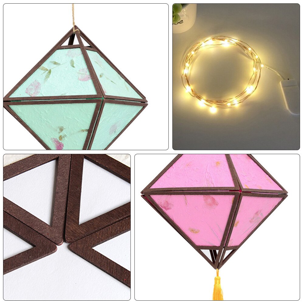 1 Set of Chinese Festive Lanterns Year Hanging Lanterns (Random Color)