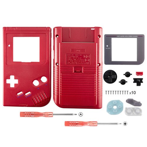 OSTENT Full Housing Shell Case Cover Replacement for Nintendo GB Game Boy Console: Red