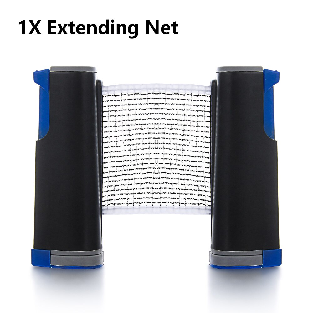 Portable Table Tennis Net and Post Sets with Extendable Mini Posts Bats Balls Ping Pong Paddle Set Training Accessories: 1X Extending Net