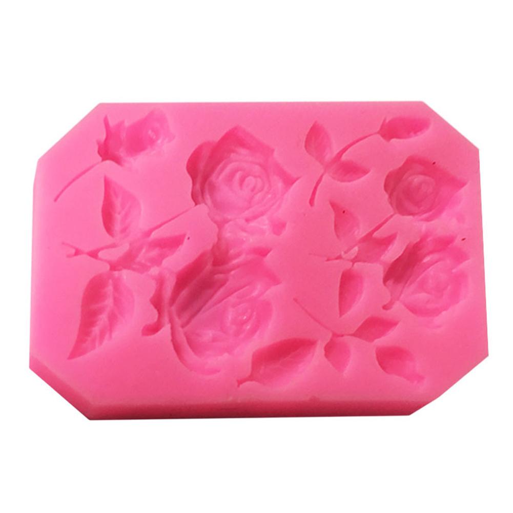 Dishykooker Rose Vorm Siliconen Mal Voor Chocolade Fondant Cake Decorating Tool