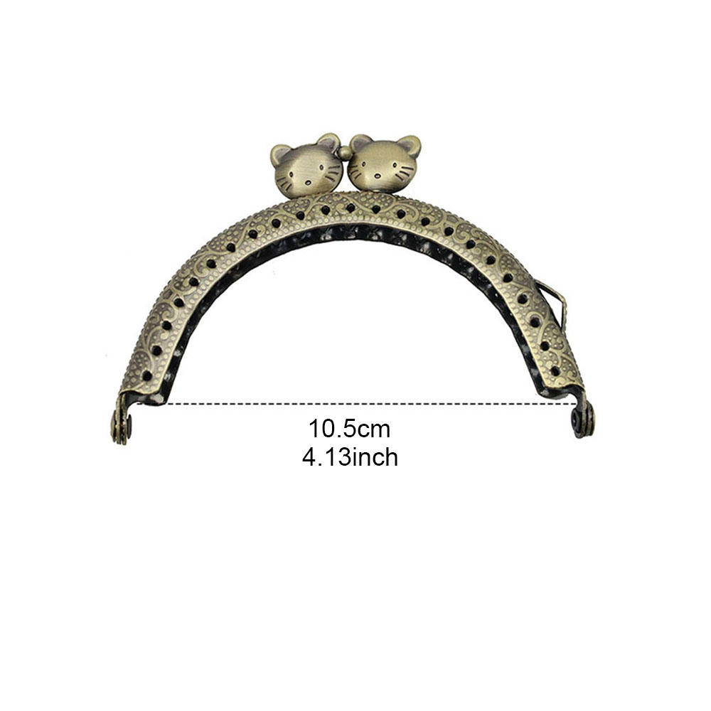 8.5Cm Metalen Portemonnee Frame Handvat Maken Kus Sluiting Lock Clutch Bag Portemonnee Handtas Accessoires Brons Tone Tassen onderdelen: B