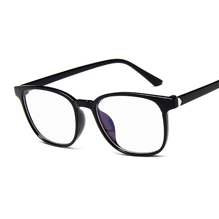 Transparent Cat Eye Glasses Clear Frame Women Spectacle Myopia Glasses Men EyeGlasses Frame Nerd Optical Frames Clear: Bright Black