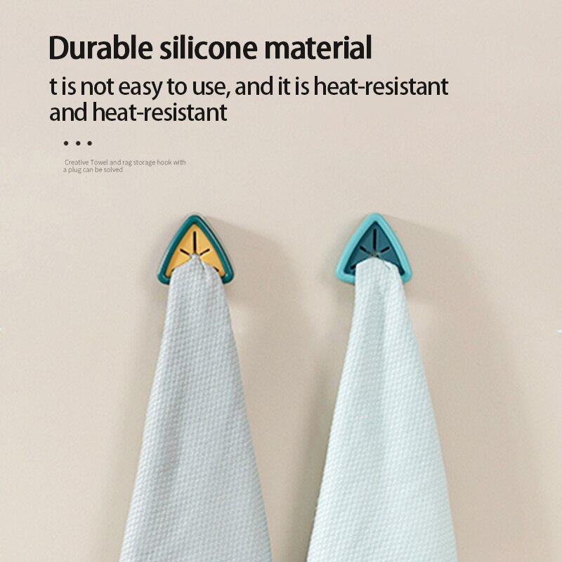 Porte-Serviettes Ventouse Support Mural Lavage Chiffon Hook Free Punch Stockage Cintre Petite Serviette Serviette Rack Cuisine Outils De Salle De Bains